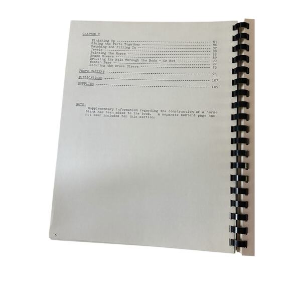 Carousel Horse Wood Carving Instruction Workbook Pattern Ken Hughes 1/3 Size - Picture 8 of 11